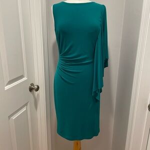 Green cocktail dress